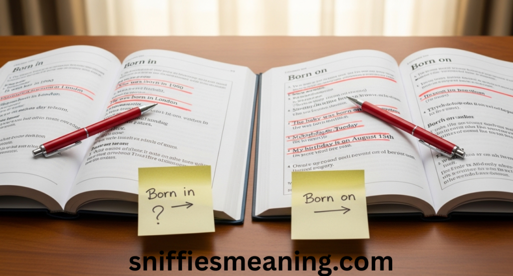 Born in or Born On – How to Use Them Correctly in English
