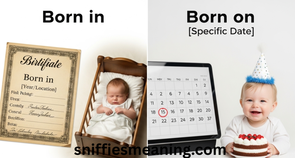 Born in or Born On – How to Use Them Correctly in English