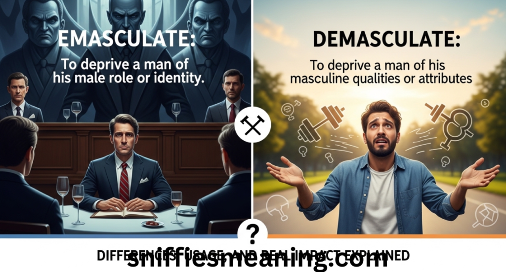 Emasculate vs Demasculate: Meaning, Differences, Usage, and Real Impact Explained