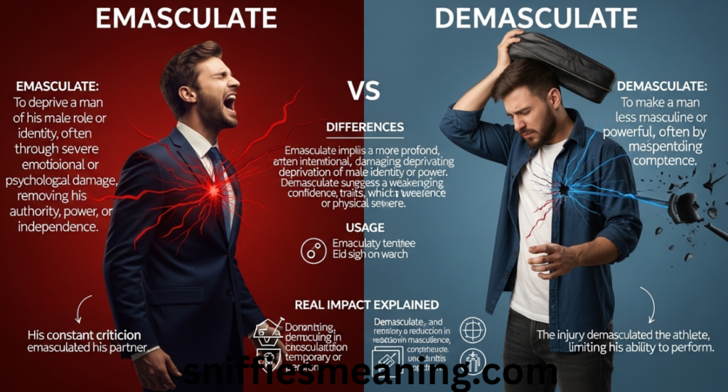 Emasculate vs Demasculate: Meaning, Differences, Usage, and Real Impact Explained