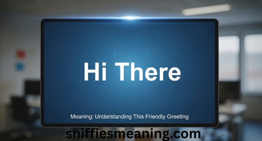 Hi There Meaning: Understanding This Friendly Greeting