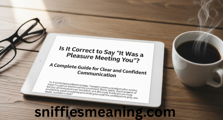 Is It Correct to Say “It Was a Pleasure Meeting You”? A Complete Guide for Clear and Confident Communication