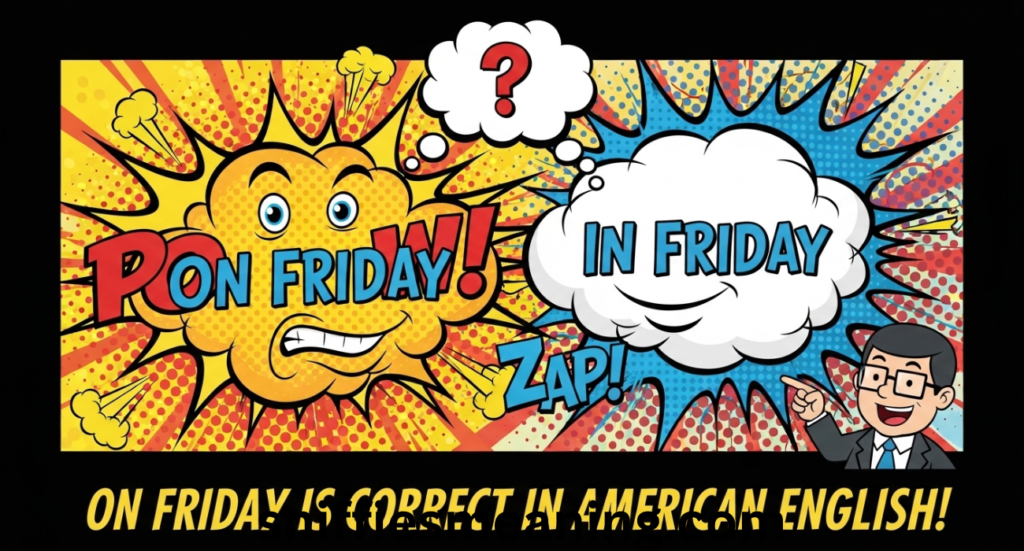 On Friday or In Friday – Which One Is Correct in American English?