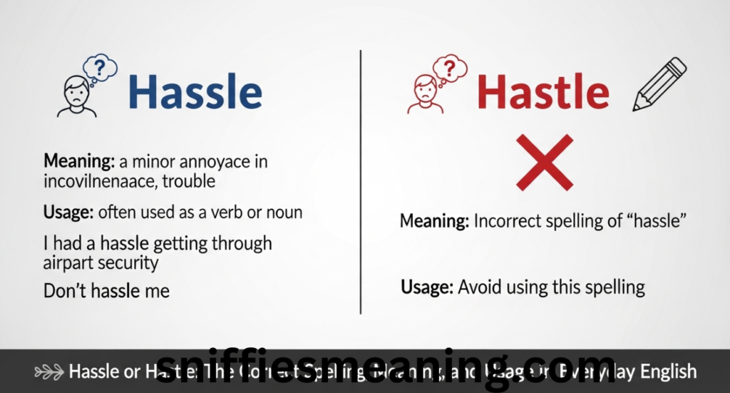 Hassle or Hastle: The Correct Spelling, Meaning, and Usage in Everyday English