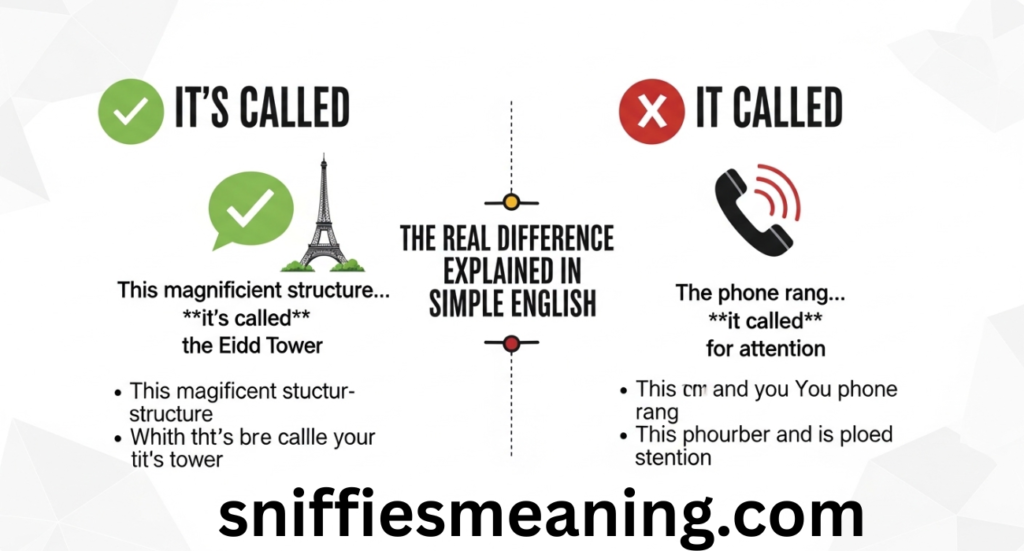 It’s Called vs It Called: The Real Difference Explained in Simple English