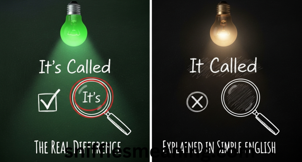 It’s Called vs It Called: The Real Difference Explained in Simple English