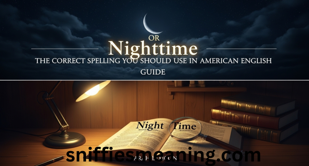 Nighttime or Night Time: The Correct Spelling You Should Use in American English