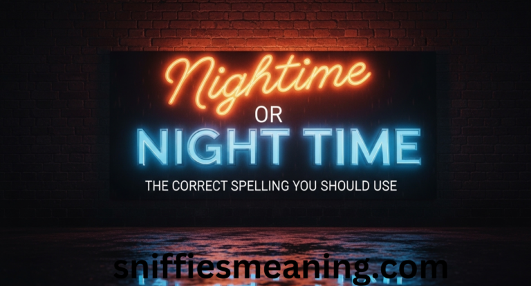 Nighttime or Night Time: The Correct Spelling You Should Use in American English