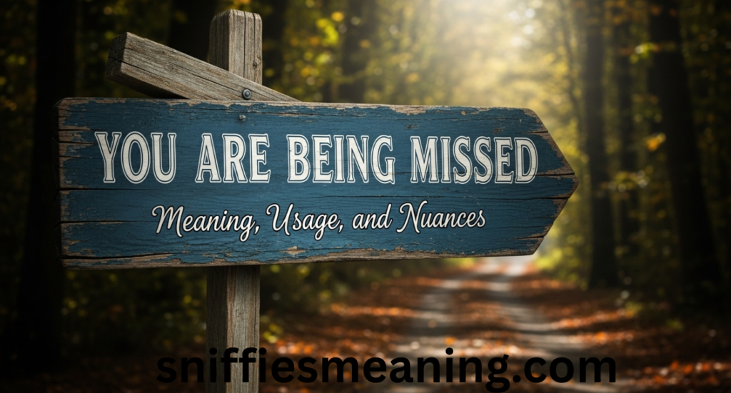 Understanding “You Are Being Missed”: Meaning, Usage, and Nuances