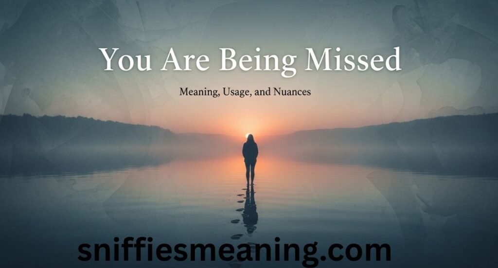 Understanding “You Are Being Missed”: Meaning, Usage, and Nuances