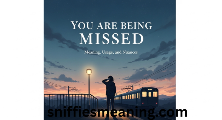 Understanding “You Are Being Missed”: Meaning, Usage, and Nuances
