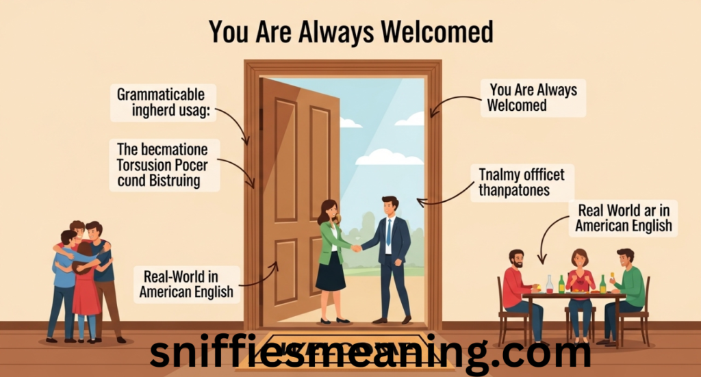 You Are Always Welcomed: Meaning, Grammar, and Real Usage in American English