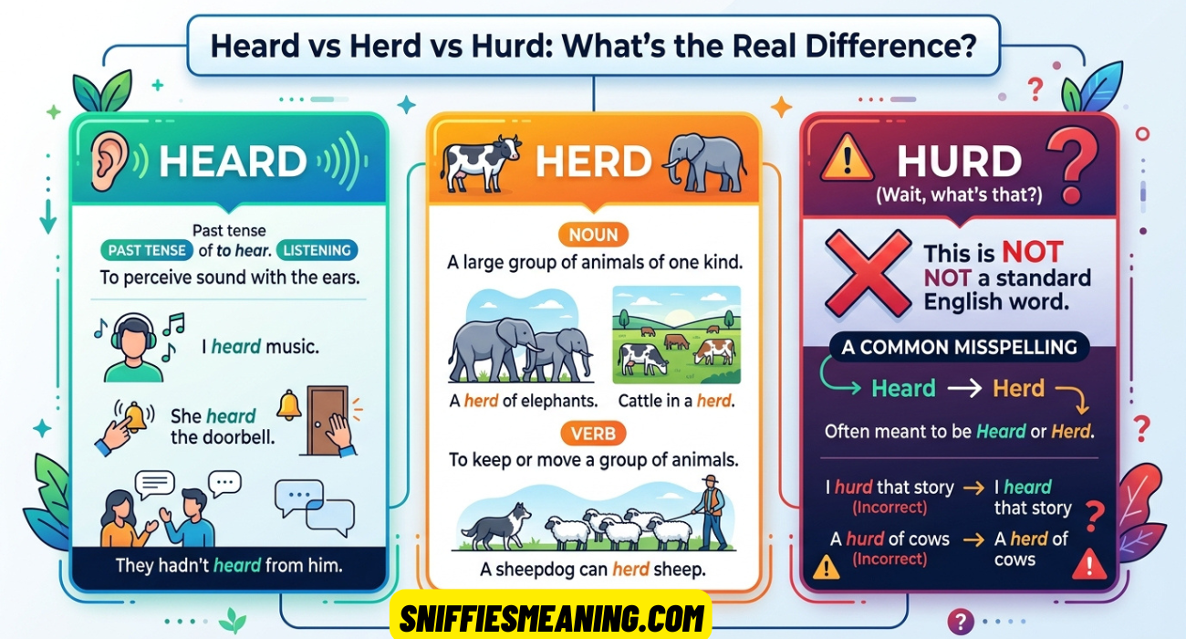 Heard vs Herd vs Hurd: What’s the Real Difference in Everyday English?