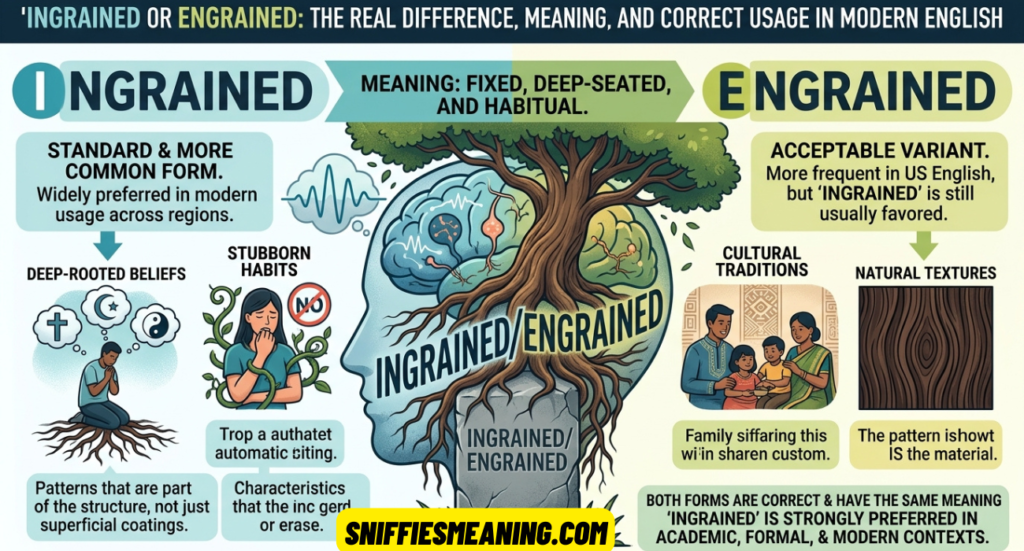 Ingrained or Engrained: The Real Difference, Meaning, and Correct Usage in Modern English