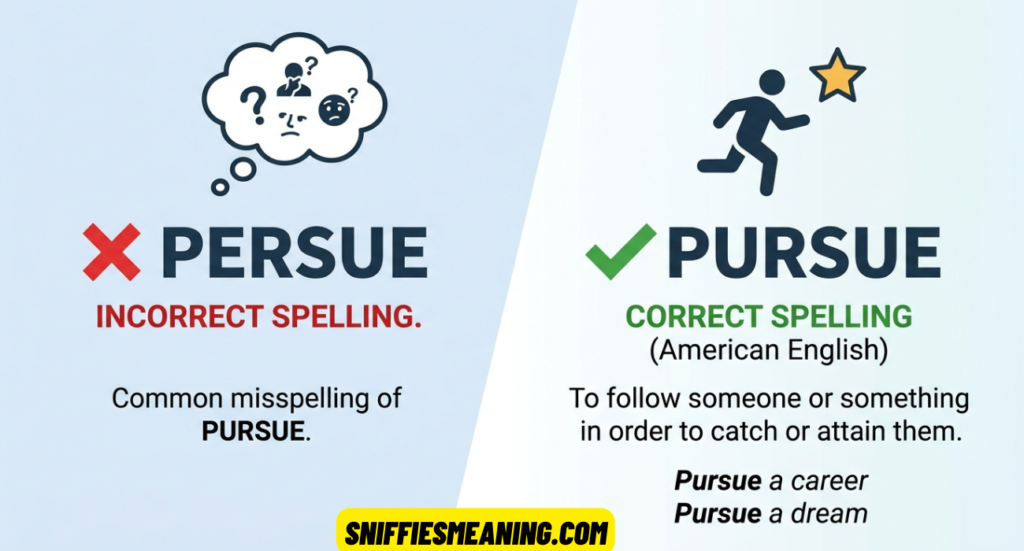 Persue vs Pursue: The Correct Spelling, Meaning, and Usage in American English