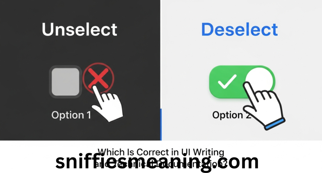 Unselect or Deselect: Which Is Correct in UI Writing and Technical Documentation?