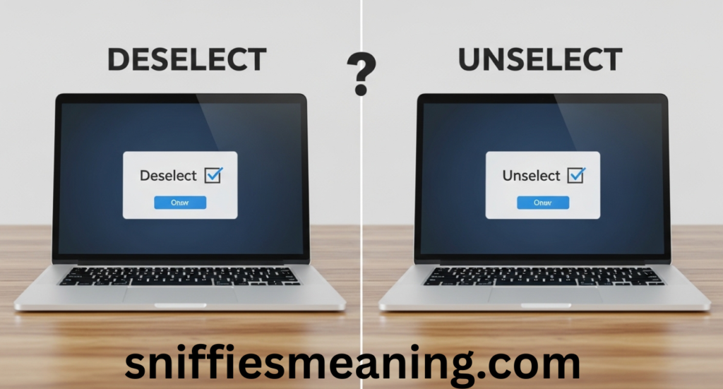 Unselect or Deselect: Which Is Correct in UI Writing and Technical Documentation?