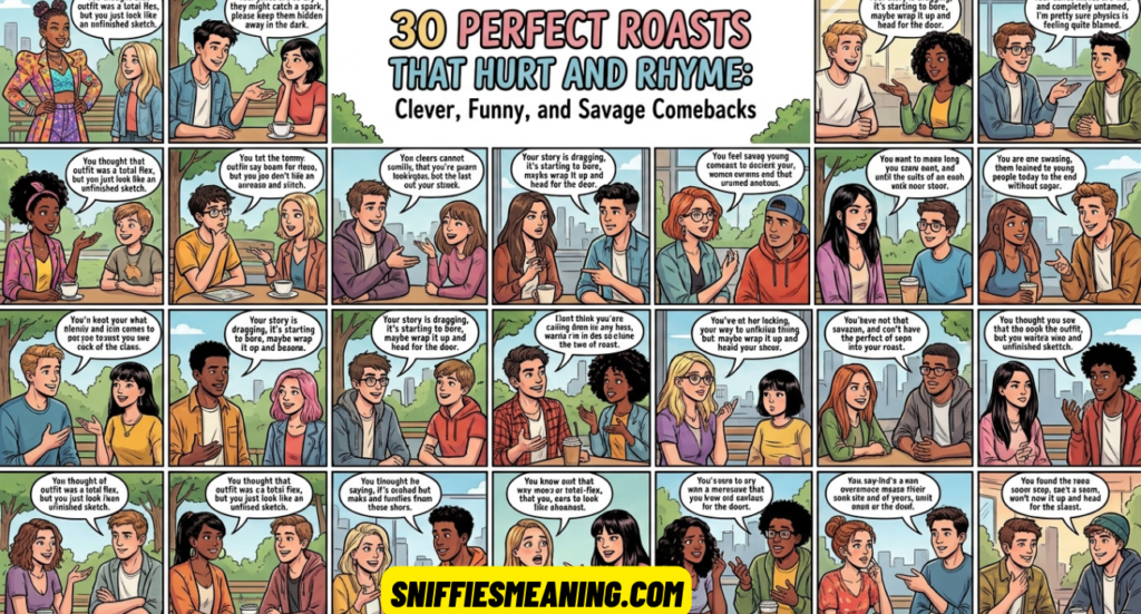 30 Perfect Roasts That Hurt and Rhyme: Clever, Funny, and Savage Comebacks