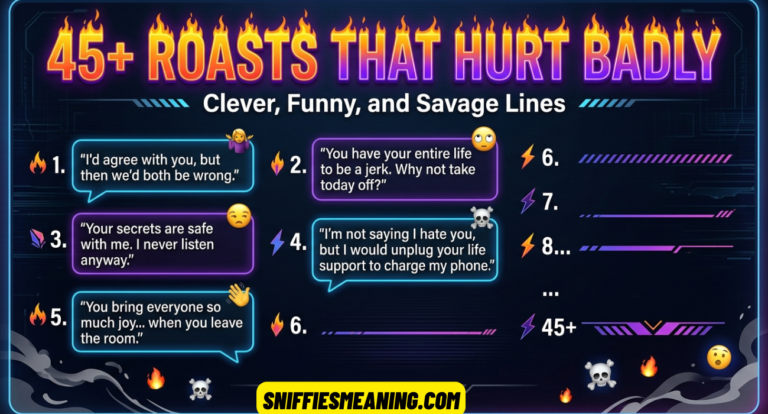 45+ Roasts That Hurt Badly: Clever, Funny, and Savage Lines