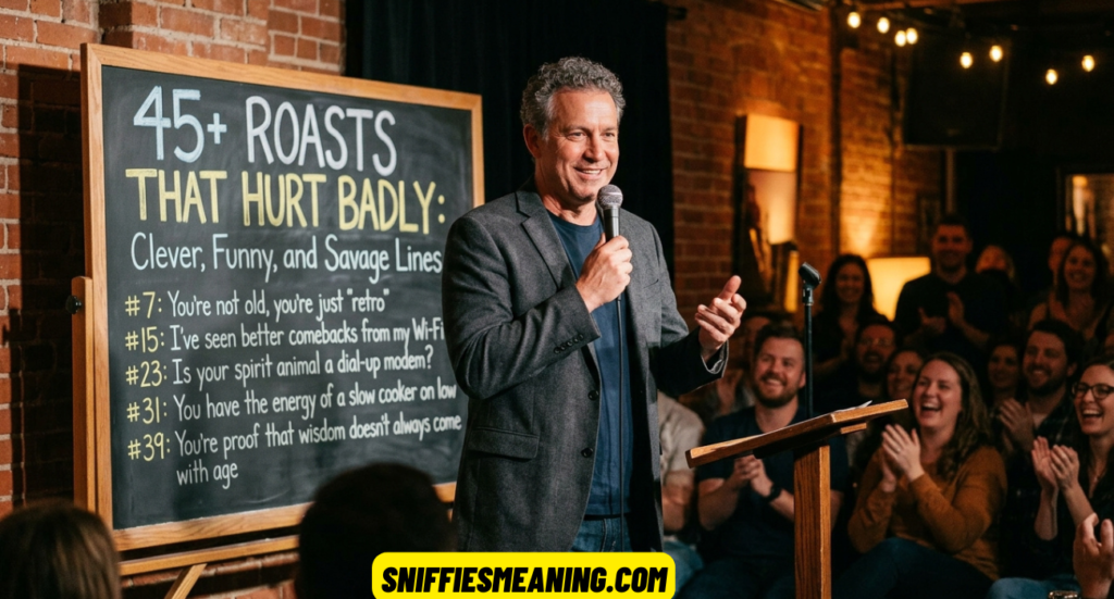 45+ Roasts That Hurt Badly: Clever, Funny, and Savage Lines