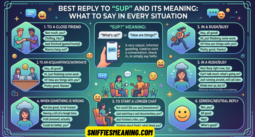 Best Reply to SUP and Its Meaning: What to Say in Every Situation