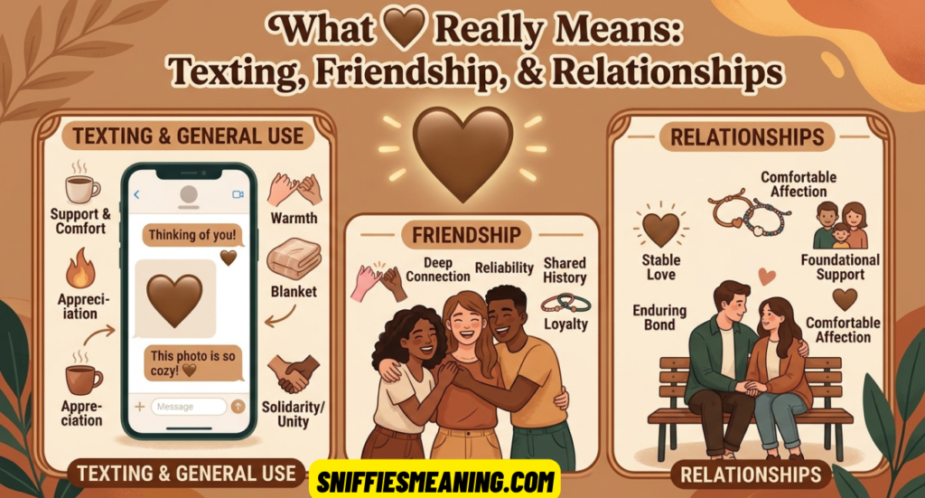 Brown Heart Emoji Meaning: What 🤎 Really Means in Texting, Friendship, and Relationships