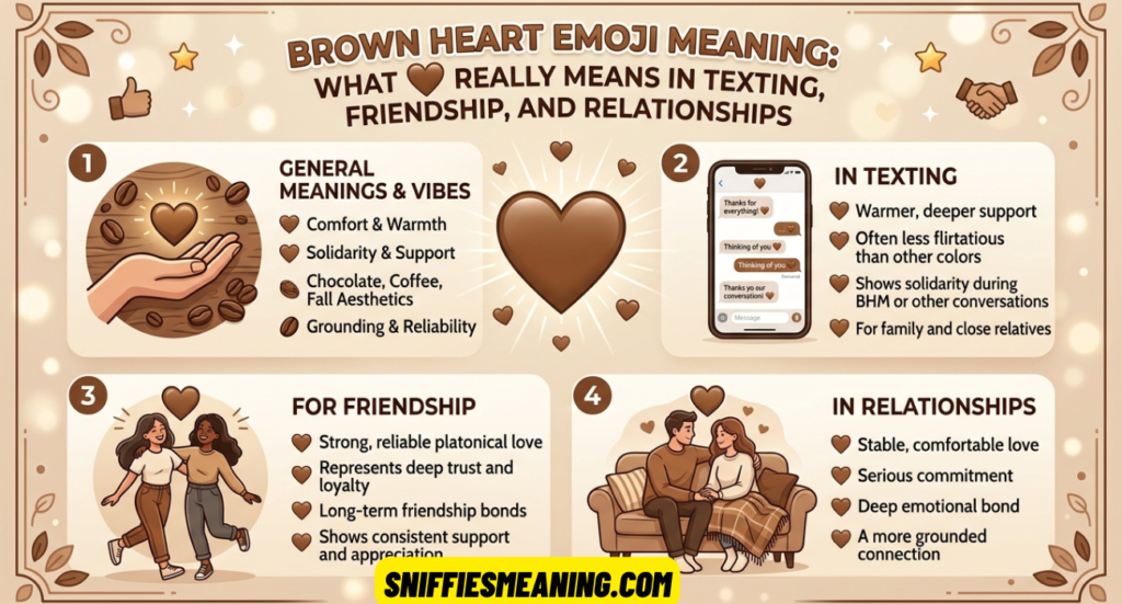 Brown Heart Emoji Meaning: What 🤎 Really Means in Texting, Friendship, and Relationships