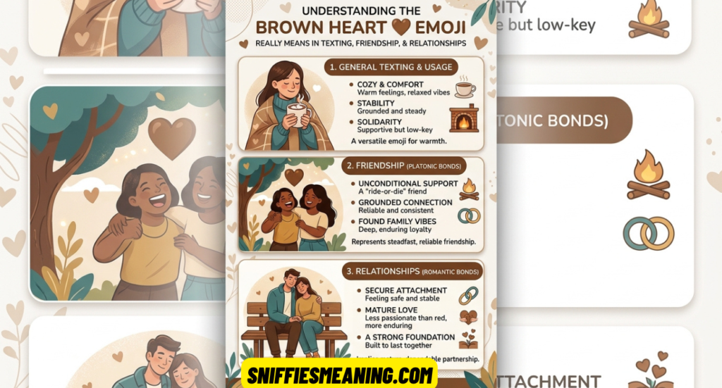 Brown Heart Emoji Meaning: What 🤎 Really Means in Texting, Friendship, and Relationships