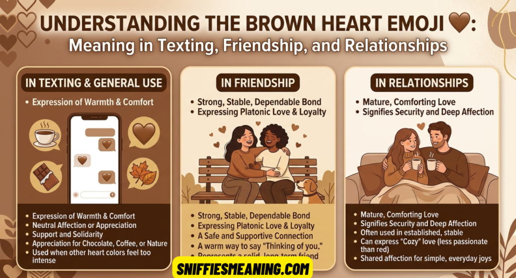 Brown Heart Emoji Meaning: What 🤎 Really Means in Texting, Friendship, and Relationships