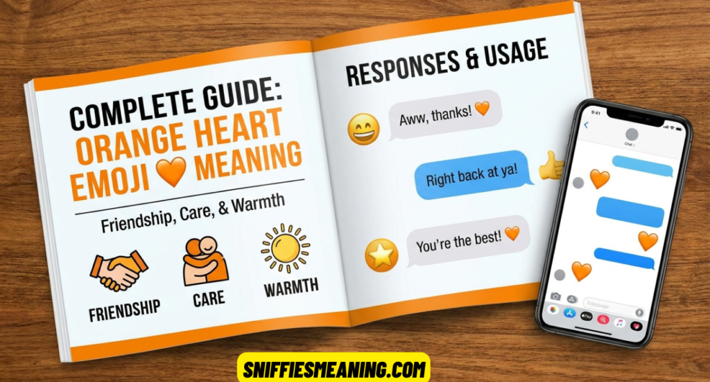 Orange Heart Emoji Meaning and Its Responses 🧡: Complete Guide