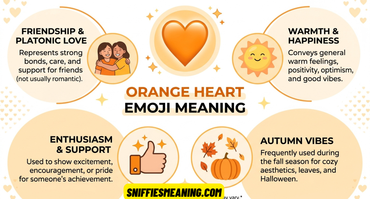 Orange Heart Emoji Meaning and Its Responses 🧡: Complete Guide