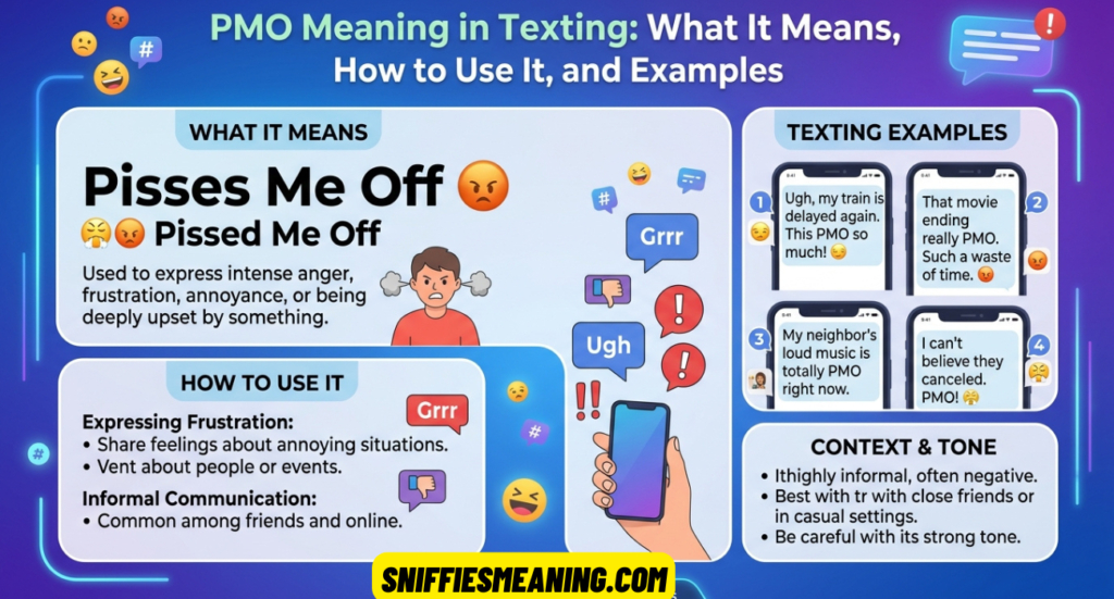 PMO Meaning Texting: What It Means, How to Use It, and Examples