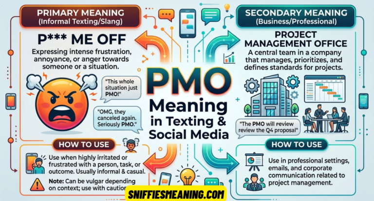PMO Meaning Texting: What It Means, How to Use It, and Examples