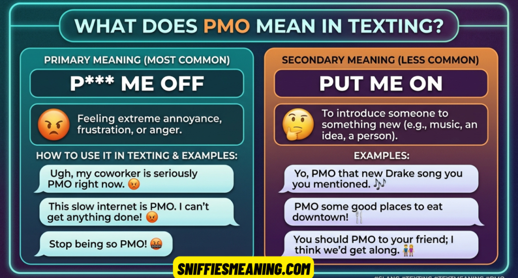 PMO Meaning Texting: What It Means, How to Use It, and Examples