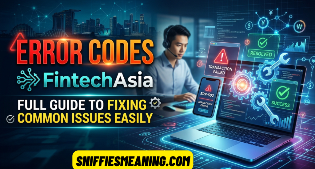 Error Codes FintechAsia – Full Guide to Fixing Common Issues Easily