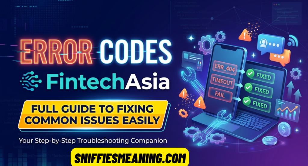 Error Codes FintechAsia – Full Guide to Fixing Common Issues Easily
