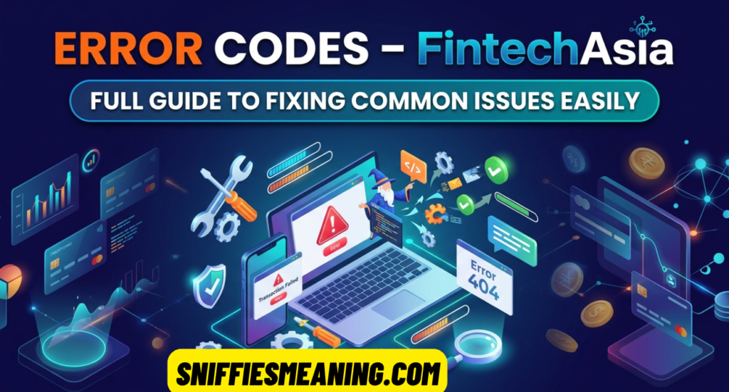 Error Codes FintechAsia – Full Guide to Fixing Common Issues Easily
