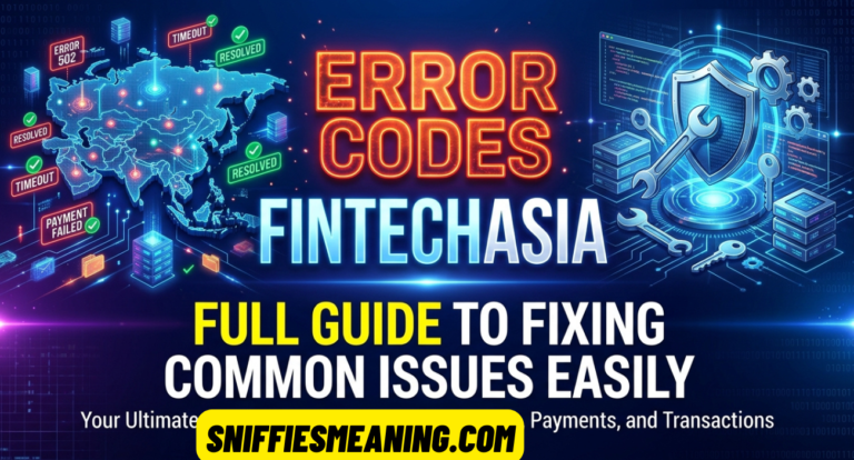 Error Codes FintechAsia – Full Guide to Fixing Common Issues Easily
