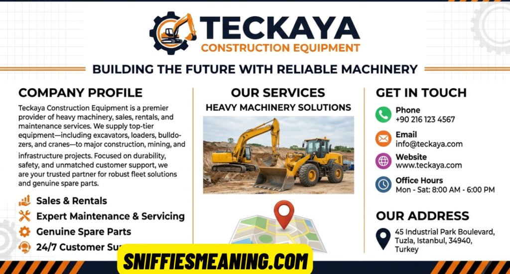 Teckaya Construction Equipment Address, Contact Info & Company Profile